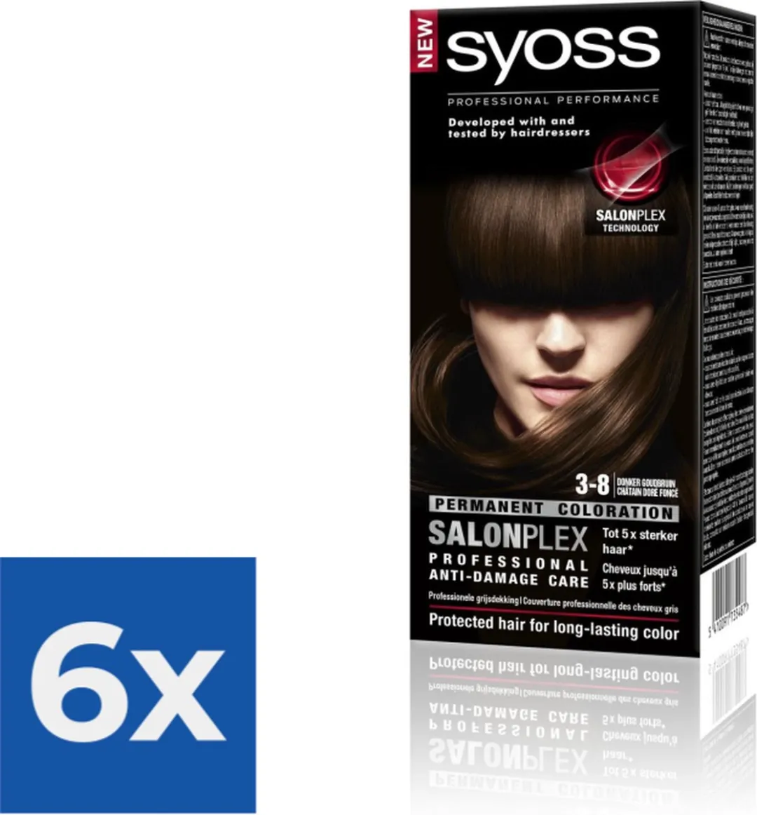 SYOSS Haarverf 3-8 Donker Goudbruin - 450ml