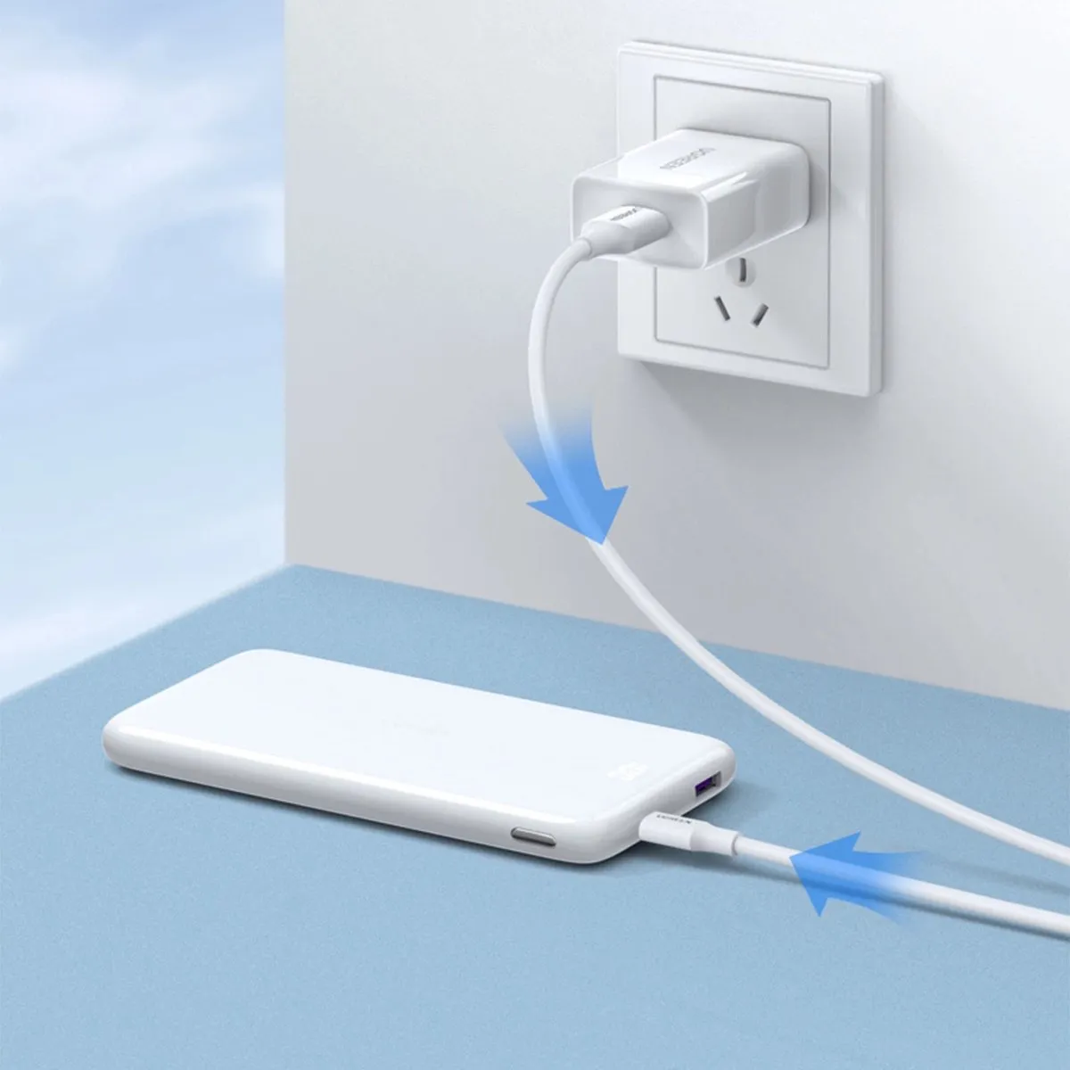 Ugreen US289 USB naar micro-USB-kabel - 2m - Wit
