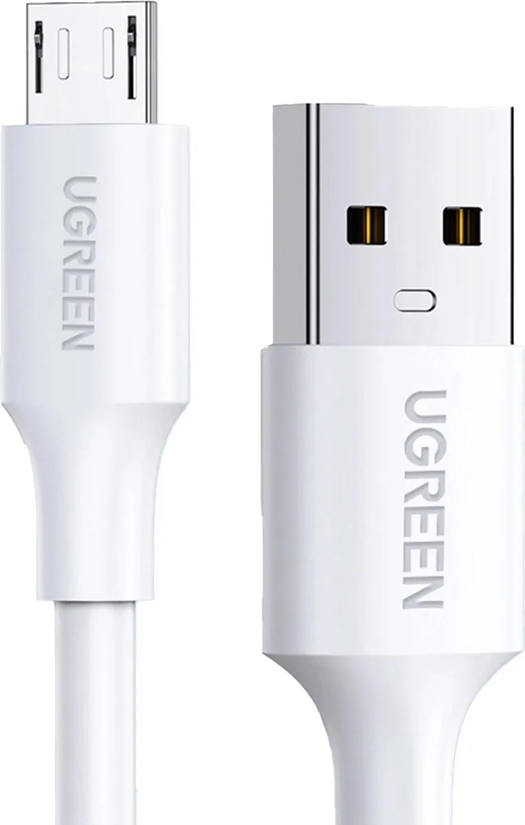 Ugreen US289 USB naar micro-USB-kabel - 2m - Wit