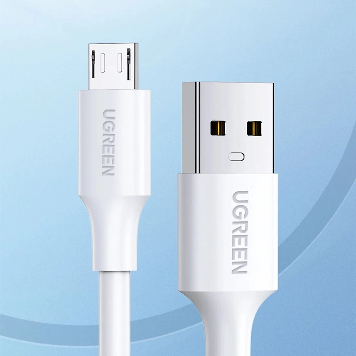 Ugreen US289 USB naar micro-USB-kabel - 2m - Wit