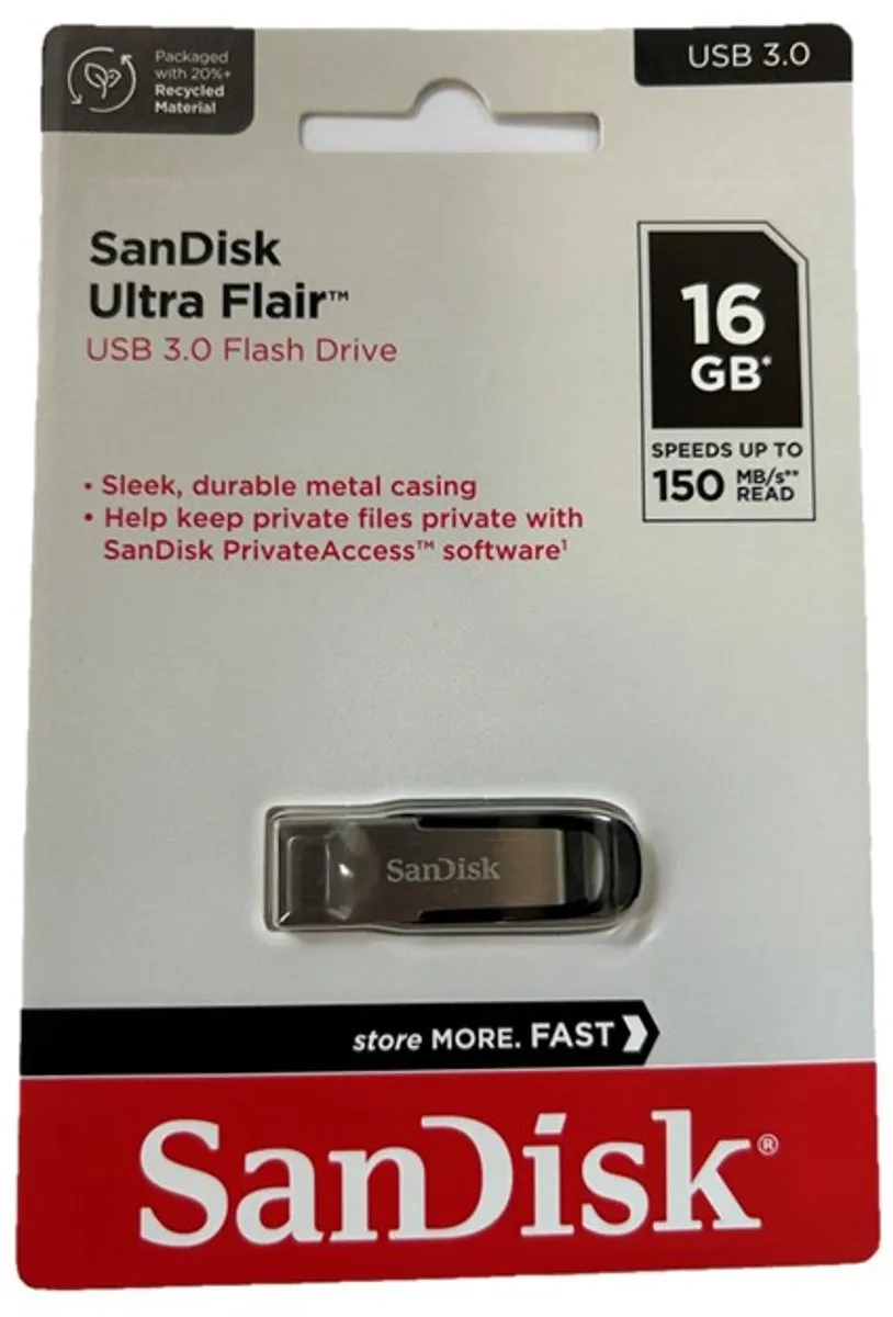 SanDisk Ultra Flair SDCZ73-016G-G46 USB Stick 16GB - Zilver