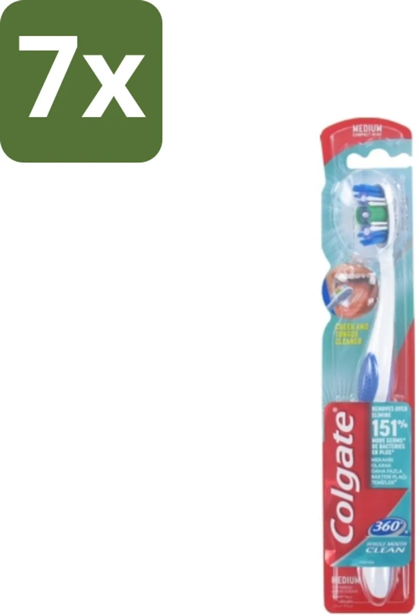 Colgate 360 Whole Mouth Clean Medium Tandenborstels