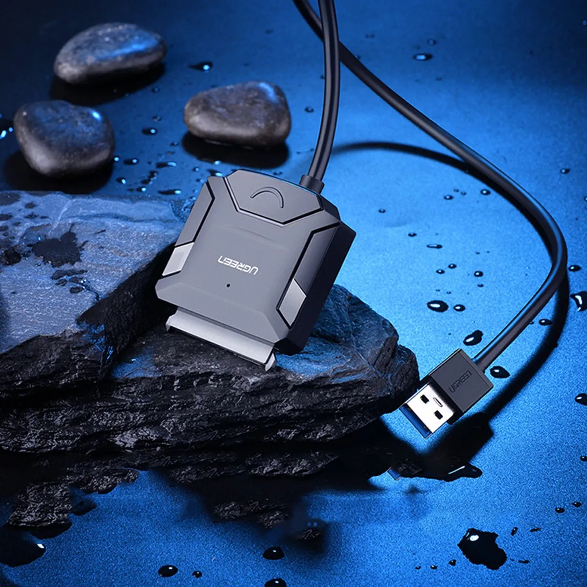 UGREEN USB-A 3.0 naar SATA Adapterkabel - Zwart