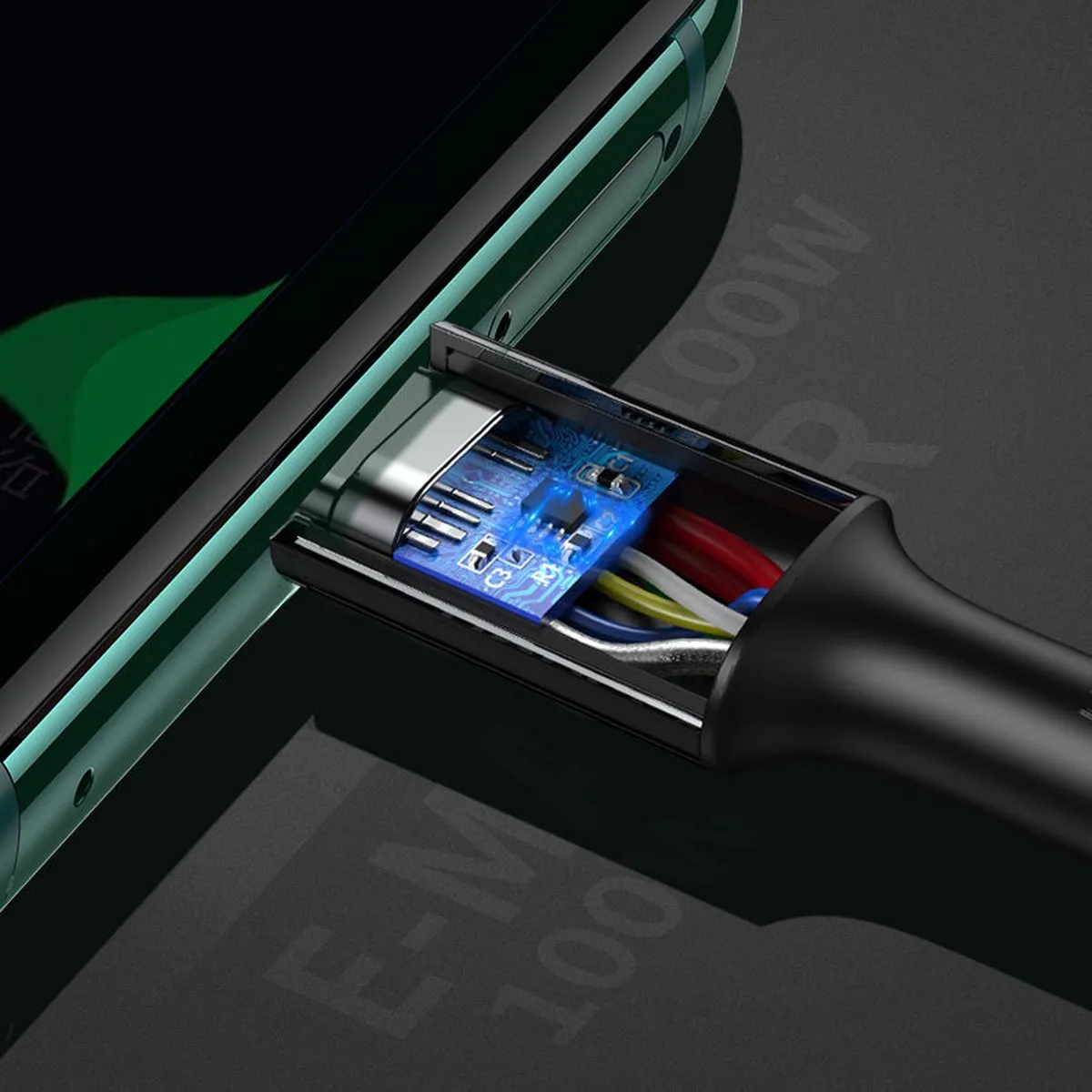 Ugreen US300 USB-C Kabel 100W 2m - Wit