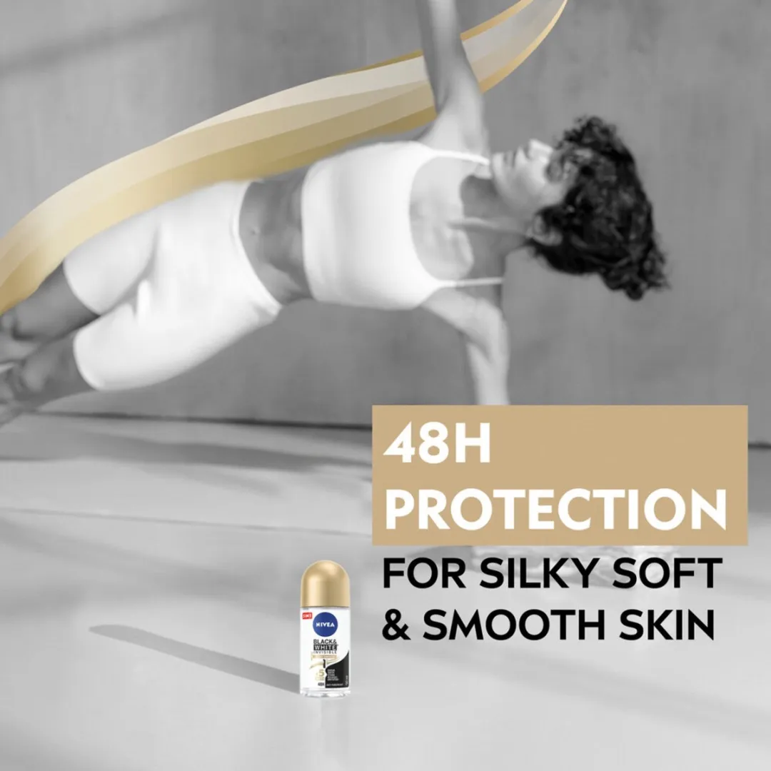 NIVEA Black & White Silky Roll-on 50ml - afbeelding 6 van 6