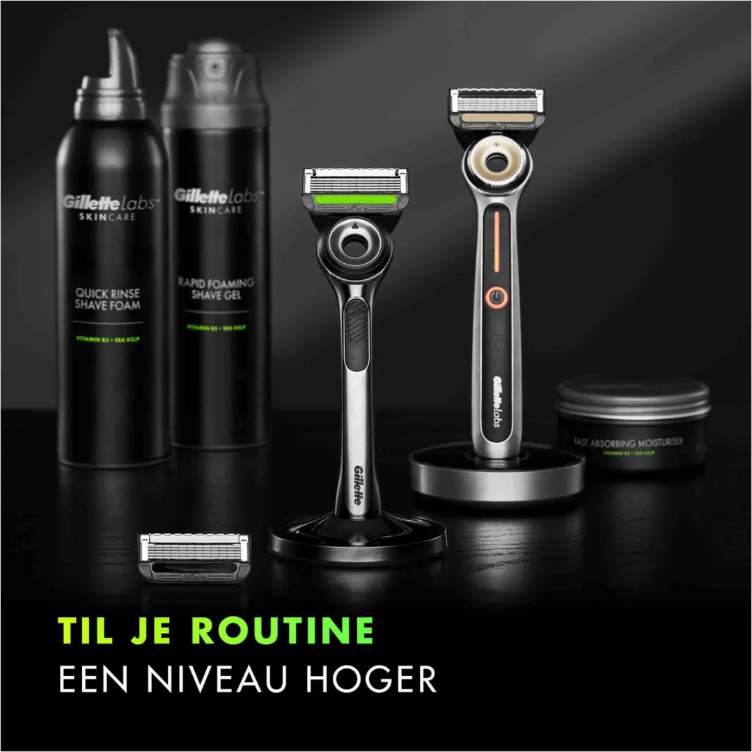 Gillette Labs 9 Scheermesjes - 6 Bladen - Zwart