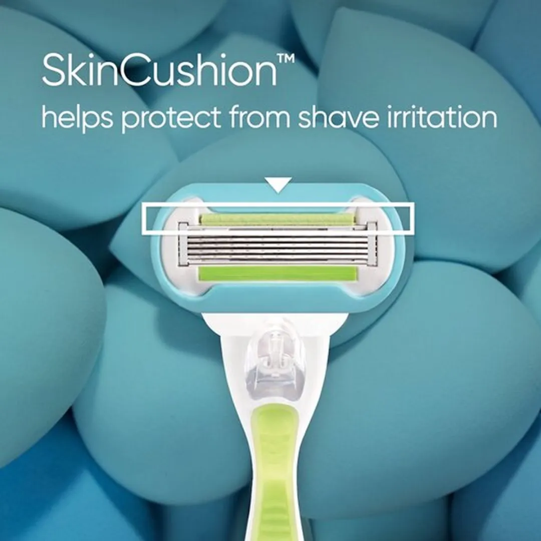 Gillette Venus Extra Smooth Scheermesjes Groen - 5 Bladen - 4 Stuks - afbeelding 6 van 6