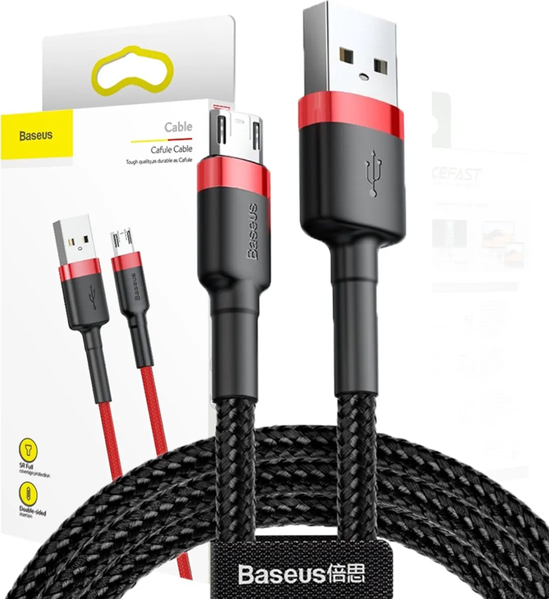 Baseus Cafule CAMKLF-H91 USB/Micro-USB Kabel 2A 3M