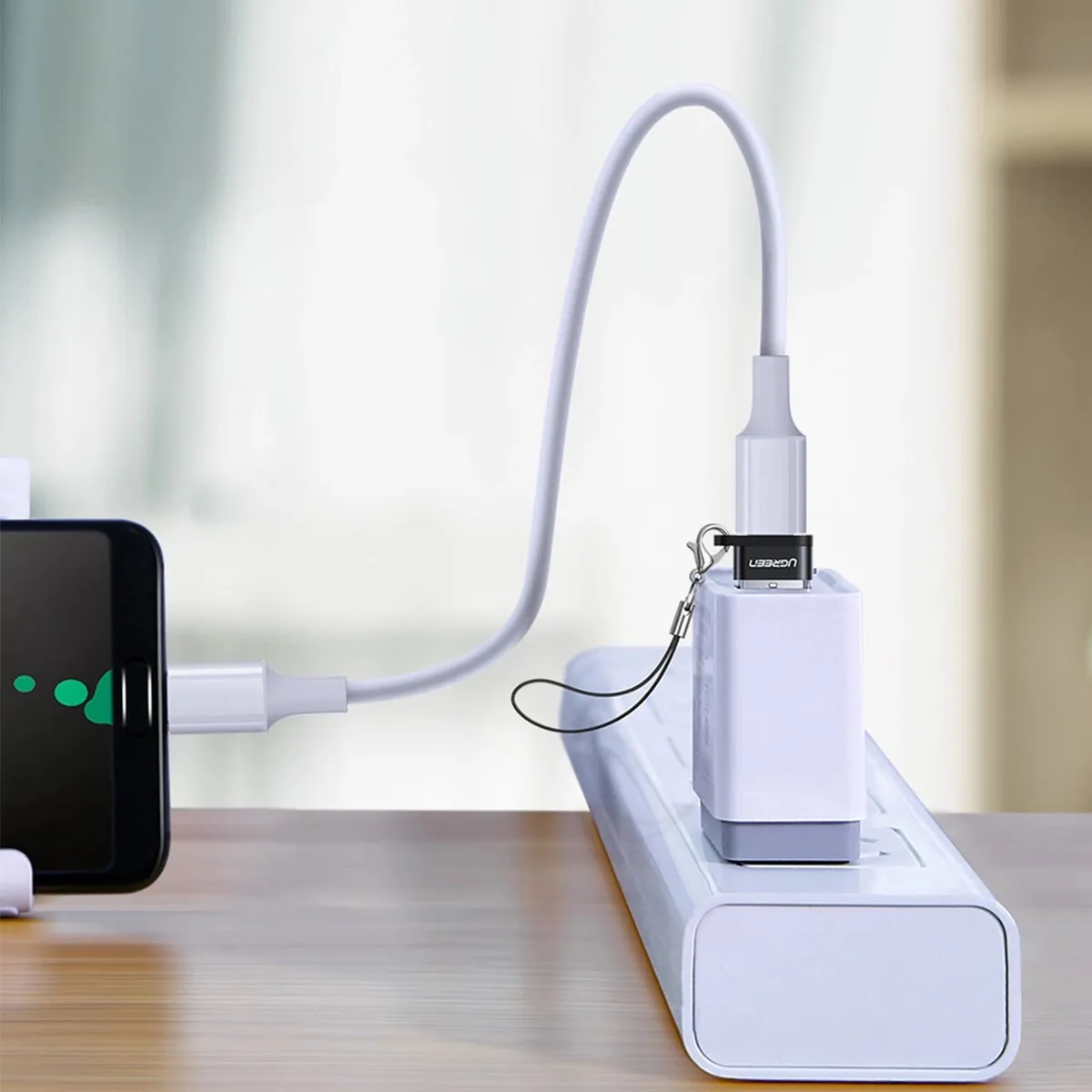 Ugreen US280 USB-C naar USB-A Adapter - Zwart - afbeelding 6 van 6