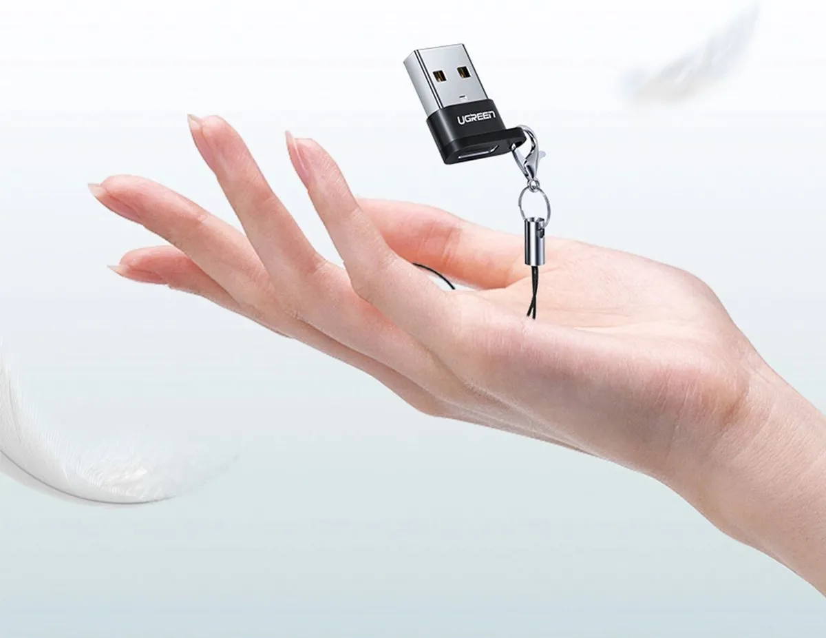 Ugreen US280 USB-C naar USB-A Adapter - Zwart