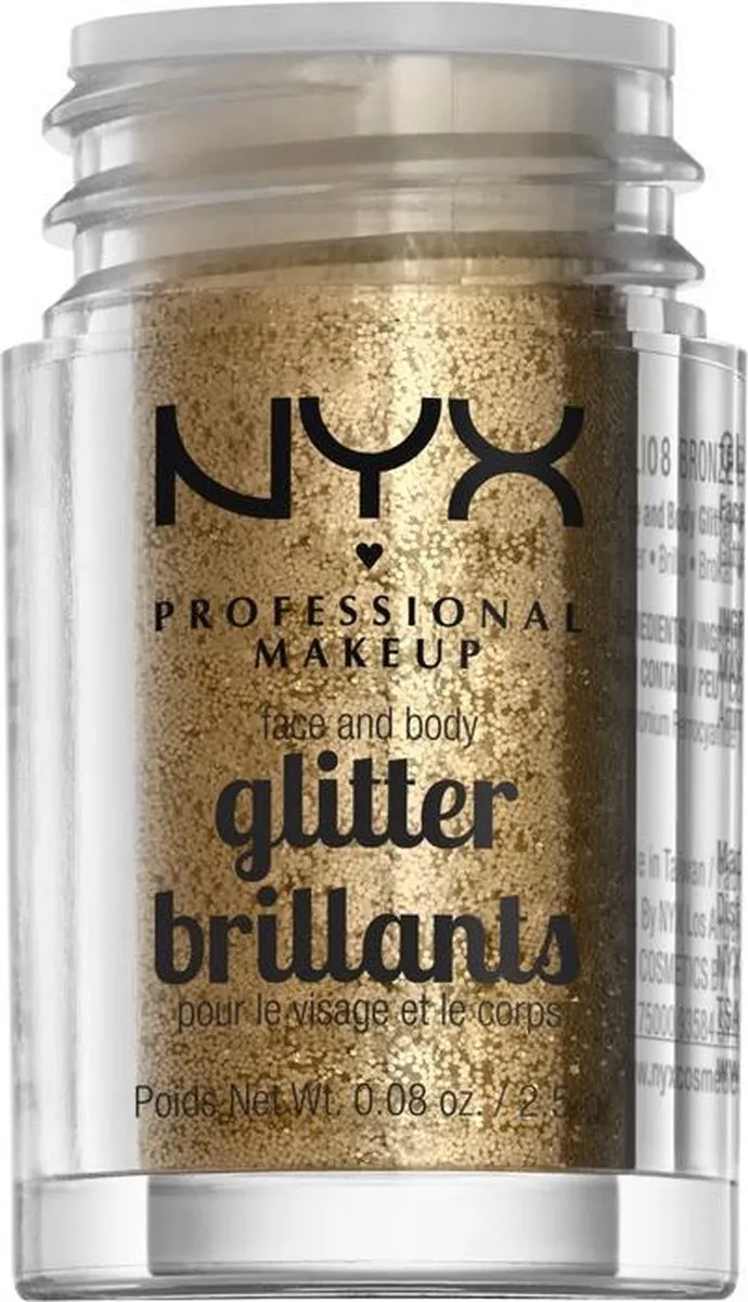 NYX Professional Makeup Face & Body Glitter Brons 2,5 g