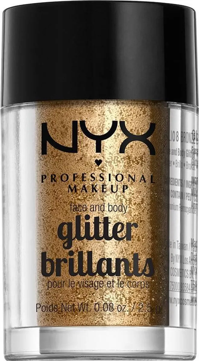 NYX Professional Makeup Face & Body Glitter Brons 2,5 g