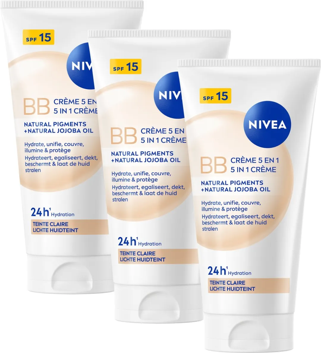 NIVEA Essentials 5in1 BB Dagcrème Licht SPF 15 - 150ml