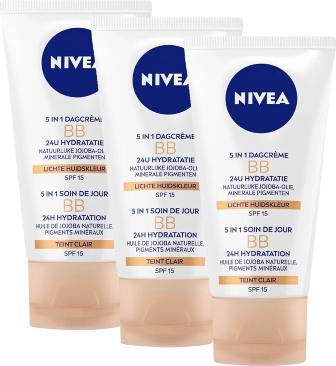 NIVEA Essentials 5in1 BB Dagcrème Licht SPF 15 - 150ml