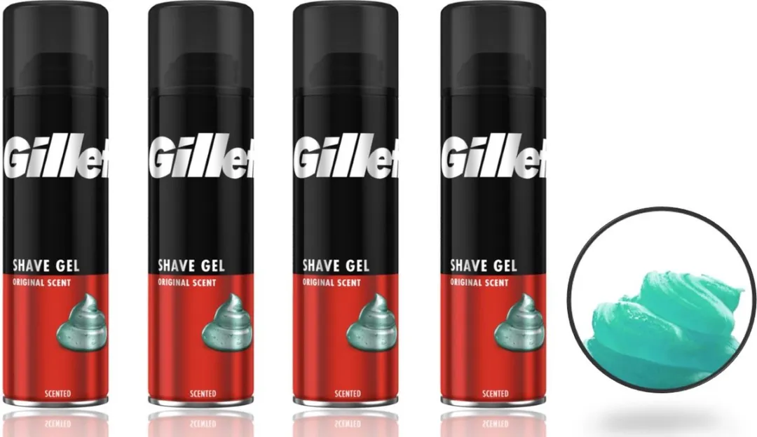 Gillette Scheergel Normale Huid - 800ml (4x200ml)