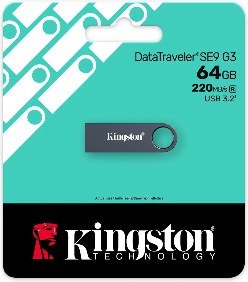 Kingston DataTraveler SE9 G3 64GB - Dark Nickel