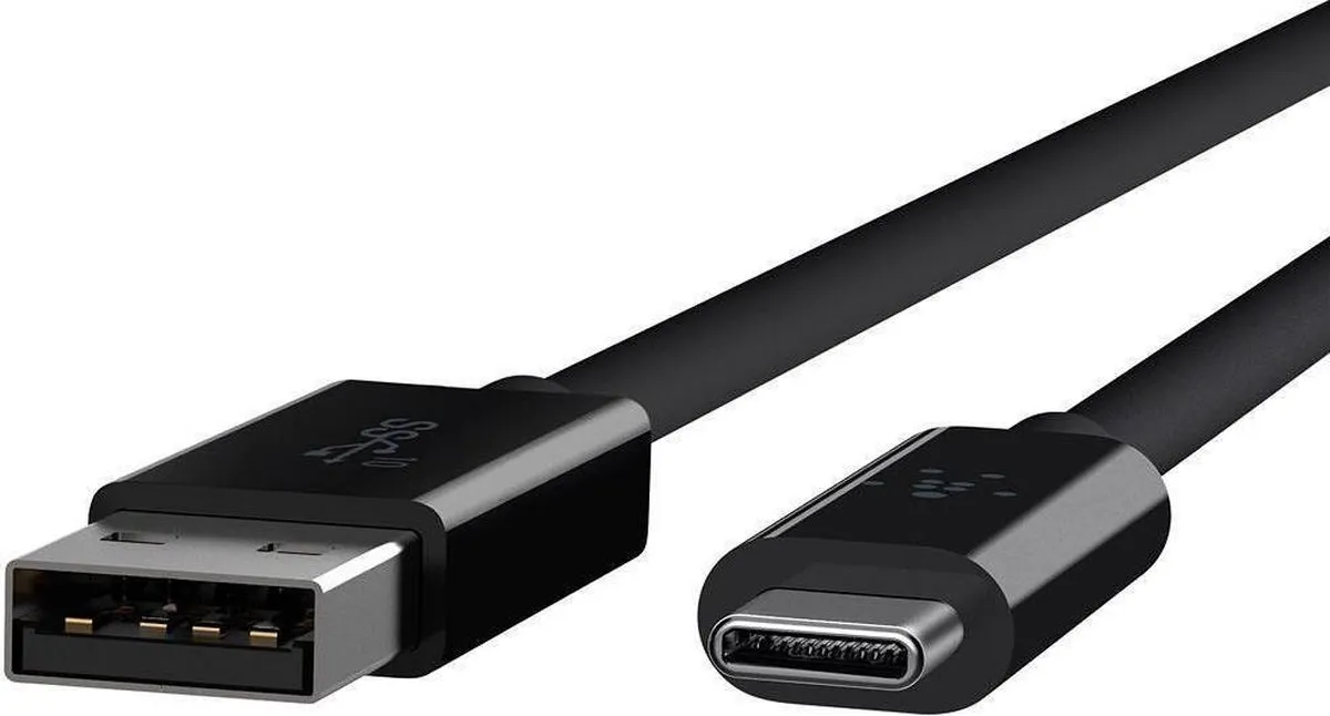 Belkin USB Type-C 3.1 naar USB-A 3.1 Kabel 0.9m - Zwart