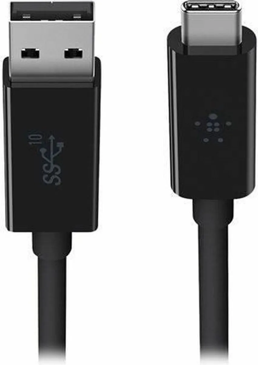 Belkin USB Type-C 3.1 naar USB-A 3.1 Kabel 0.9m - Zwart