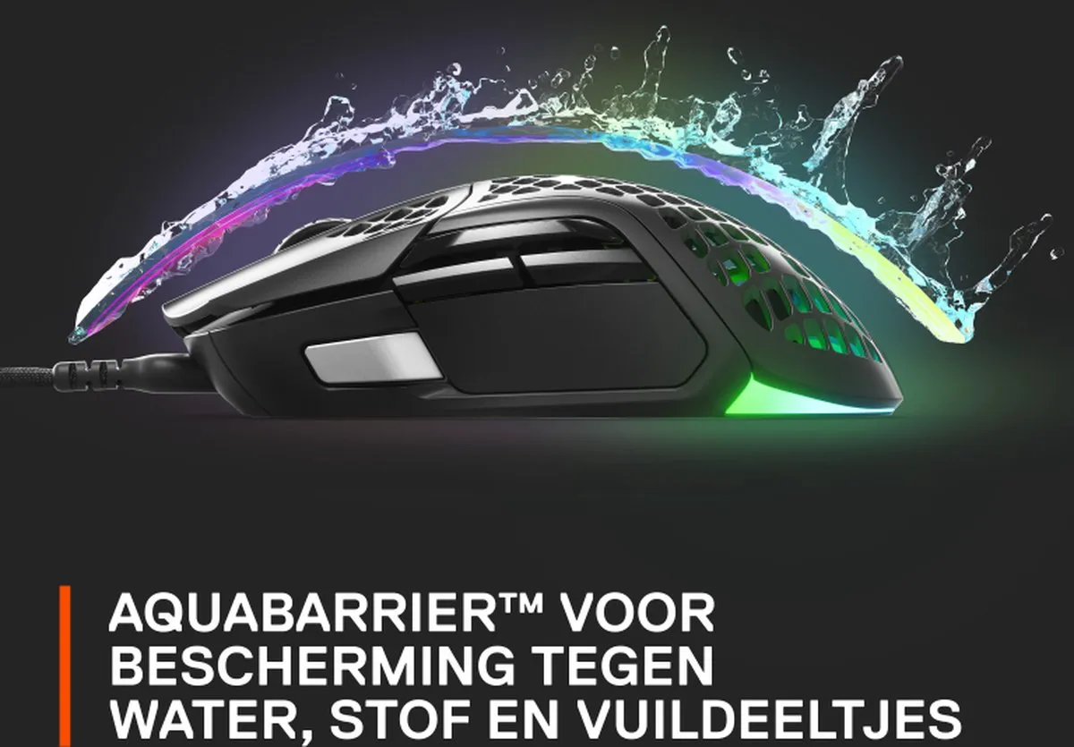 SteelSeries Aerox 5 Gaming Muis 1826039 - Zwart
