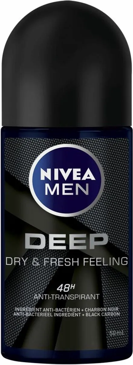 NIVEA Men Deodorant Roller Deep 50ml - 3 Stuks - afbeelding 5 van 6