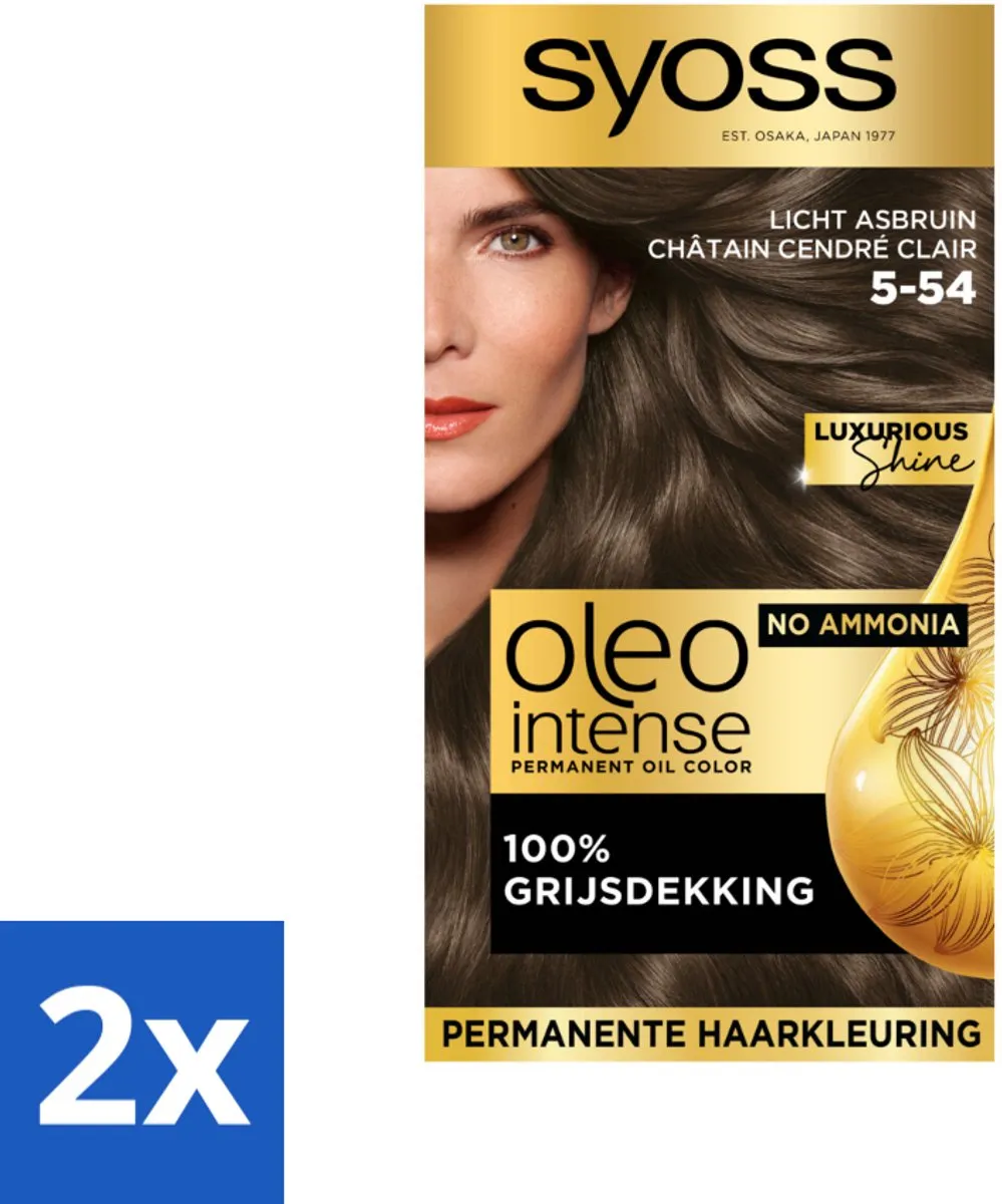 SYOSS Oleo Intense Haarverf 5-54 Licht Asbruin - 230ml