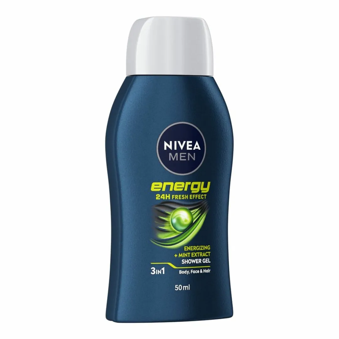NIVEA Men Douchegel Energy Mini - 6x50ml Reisformaat