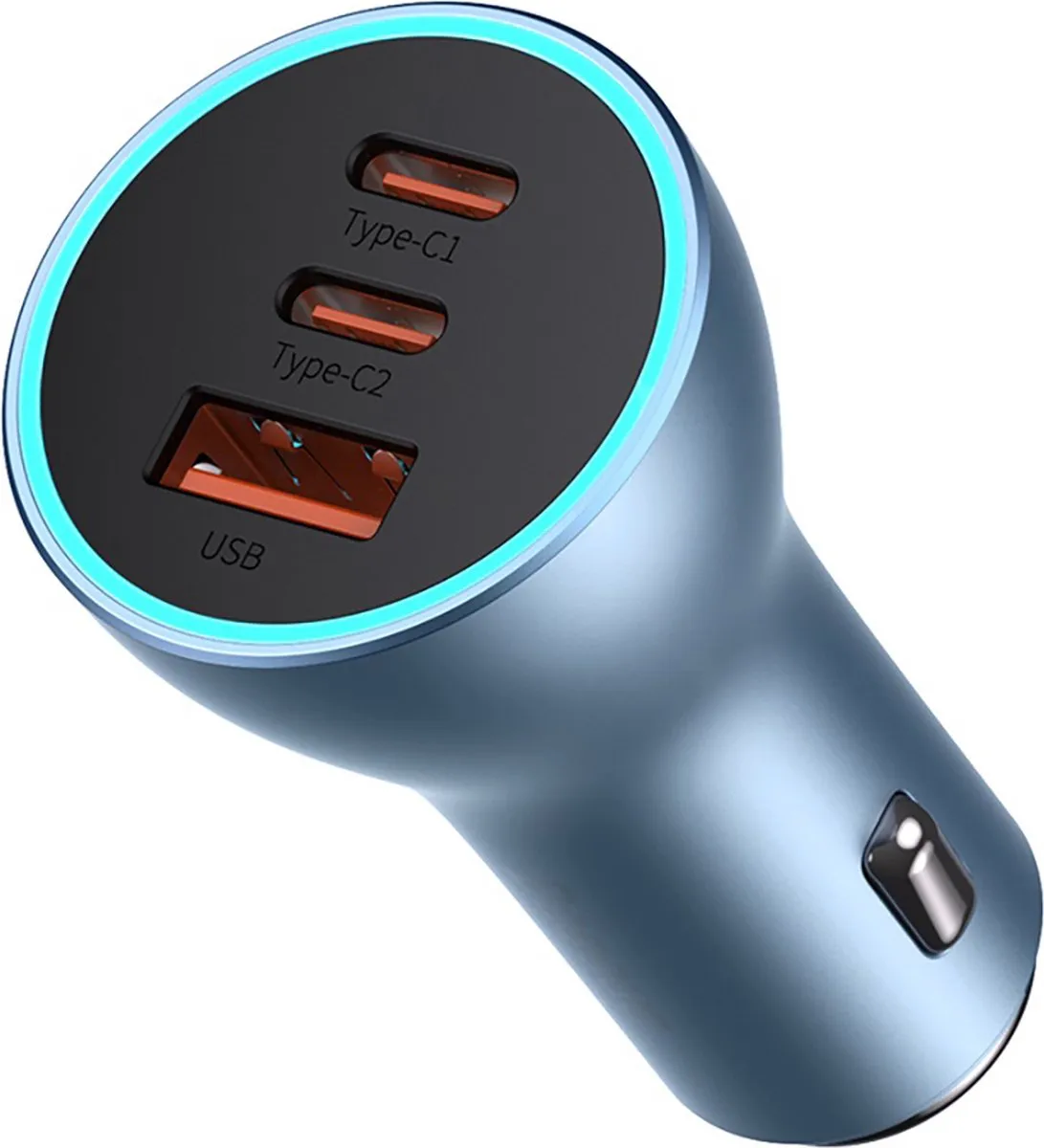 Baseus Autolader USB-A + 2x USB-C 65W