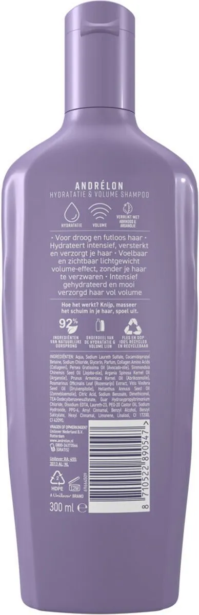 Andrélon Hydratatie & Volume Shampoo 300ml