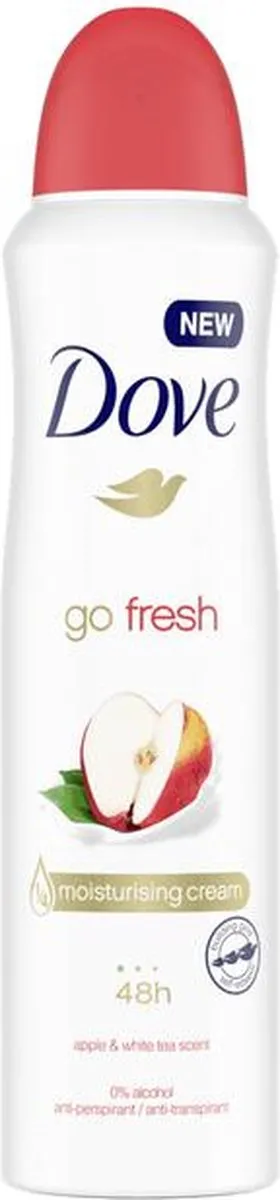 Dove Deodorant Spray Go Fresh Apple & White Tea 150ml - afbeelding 6 van 6