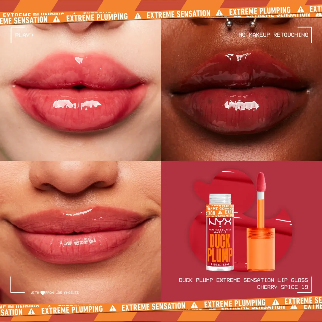 NYX Duck Plump Plumping Lipgloss Cherry Spice - 6,8ml