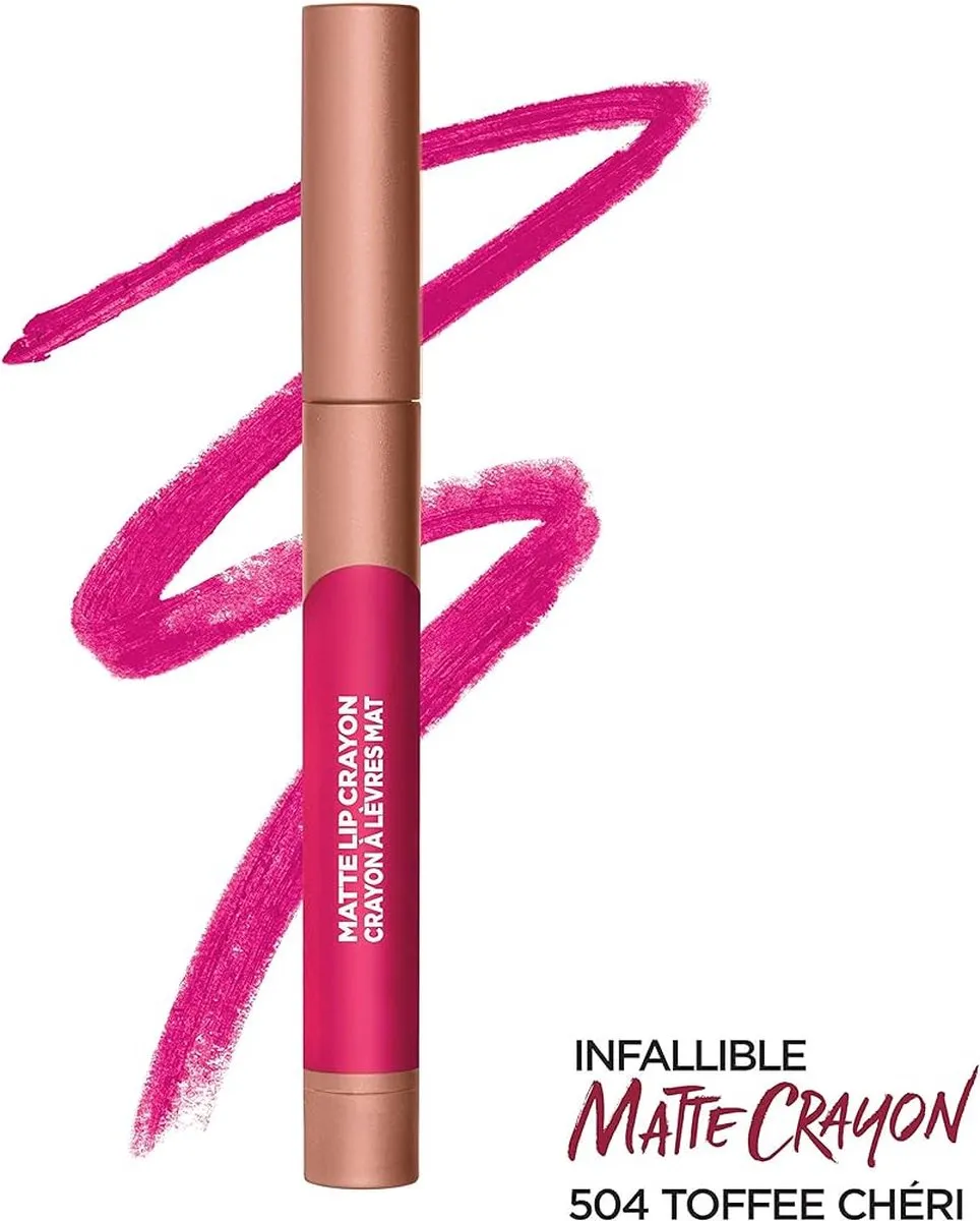 L'Oréal Paris Matte Lip Crayon 504 Toffee Cheri