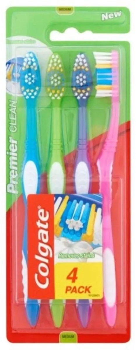 Colgate Premier Medium Tandenborstel - 4 Stuks