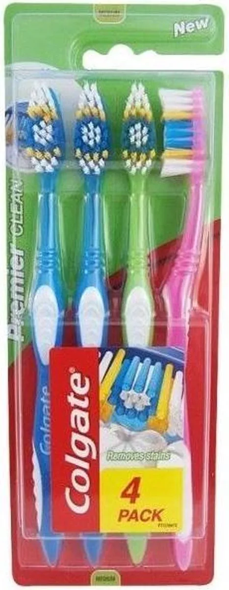 Colgate Premier Medium Tandenborstel - 4 Stuks