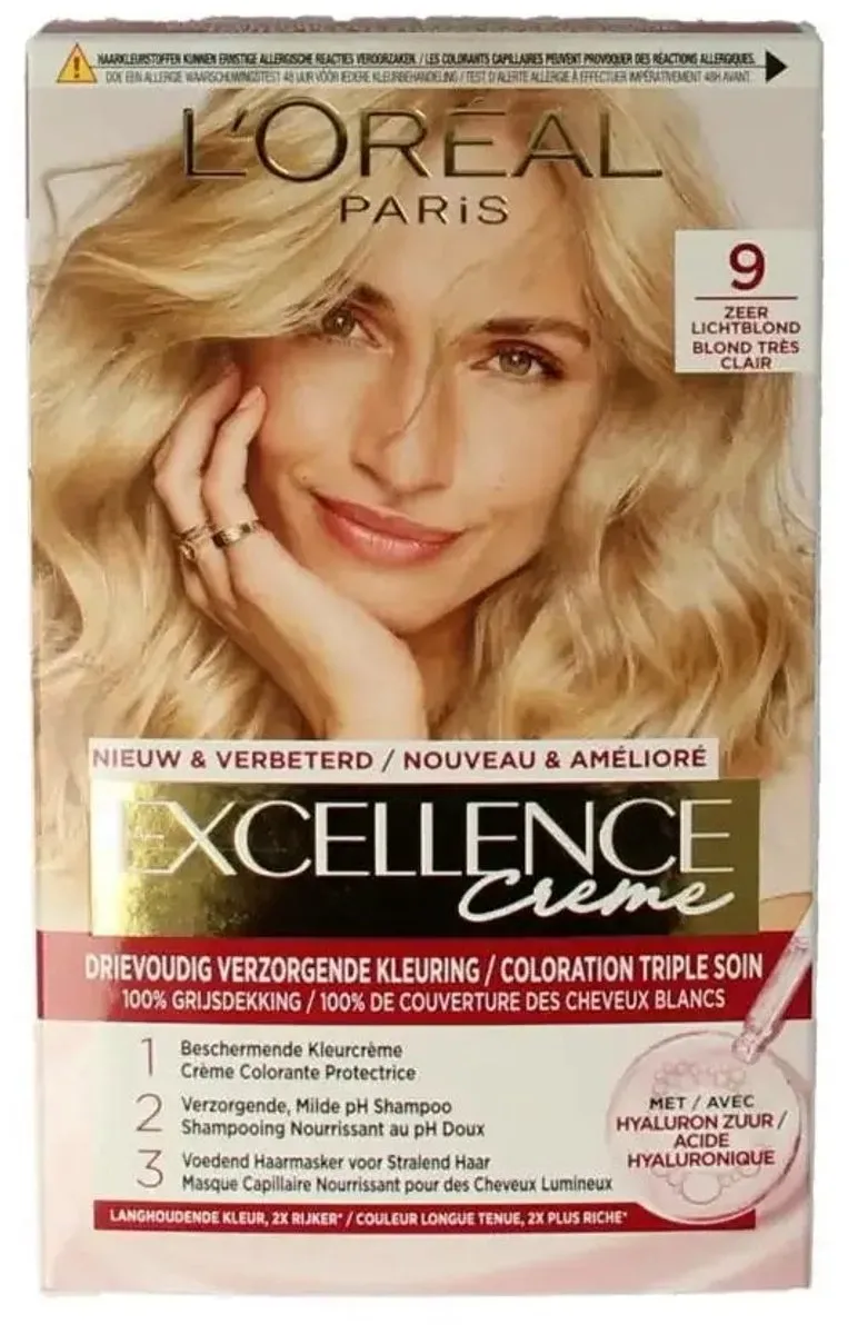 L'Oréal Paris Excellence Crème 9 Zeer Lichtblond