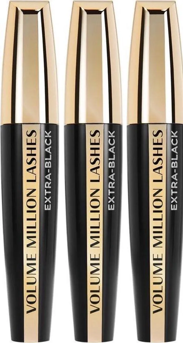 L'Oréal Paris Volume Million Lashes Mascara - 3x Zwart 3g