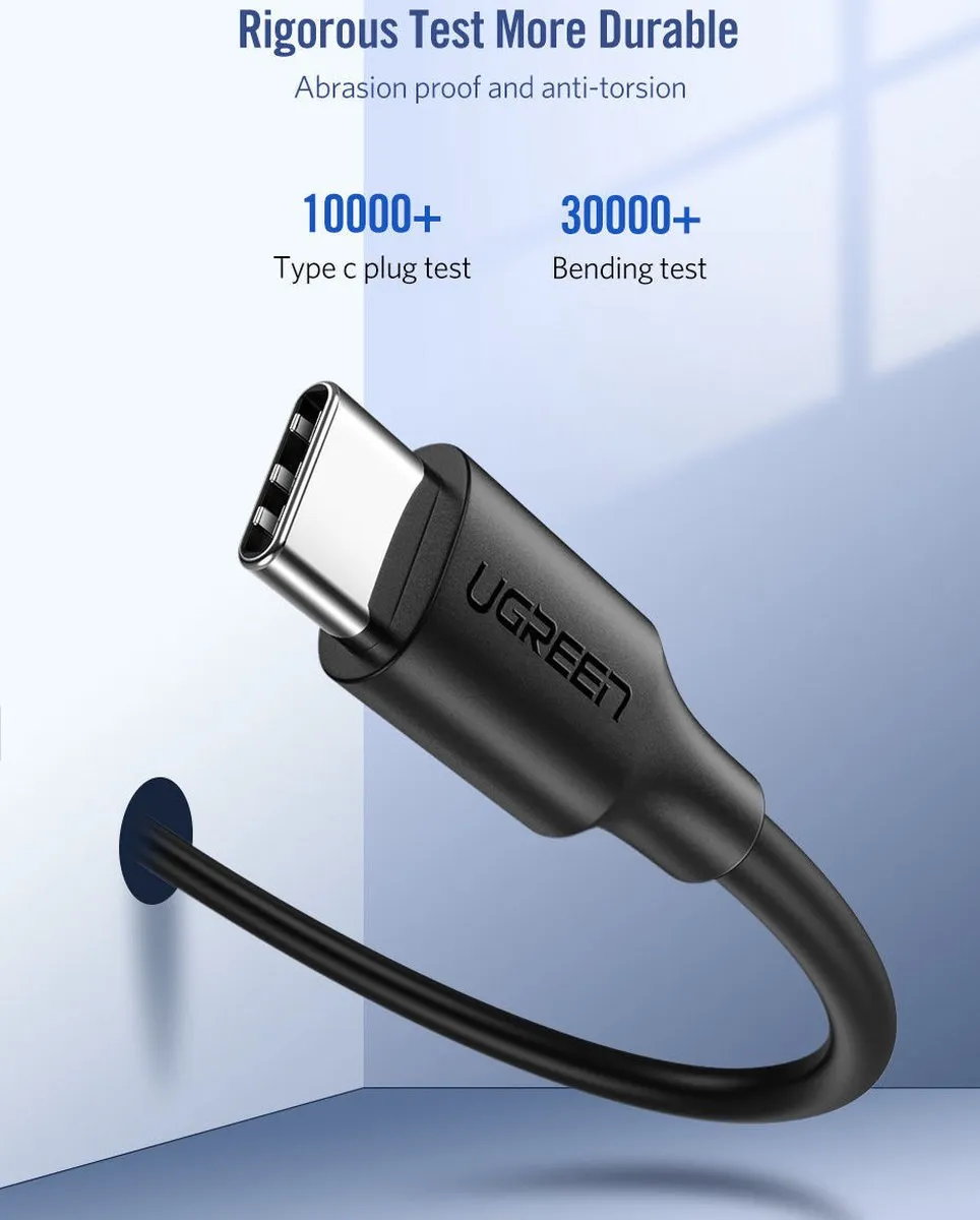 Ugreen USB-C naar USB-C Kabel 1.5M - Zwart - afbeelding 6 van 6