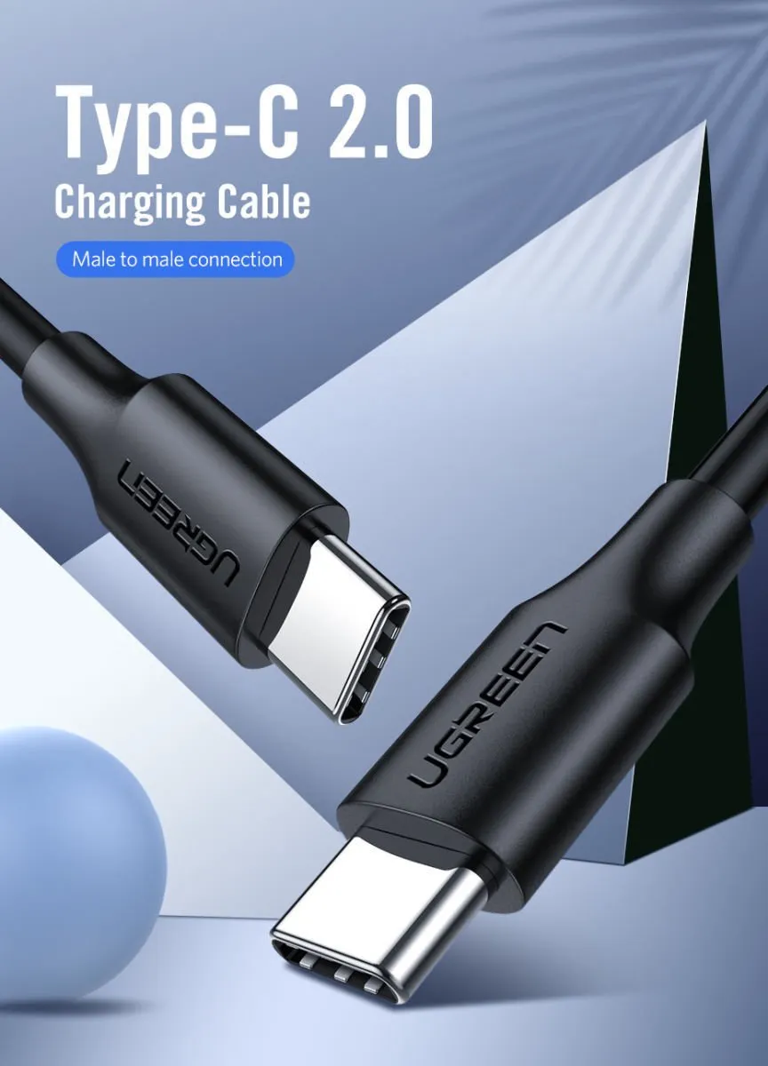Ugreen USB-C naar USB-C Kabel 1.5M - Zwart