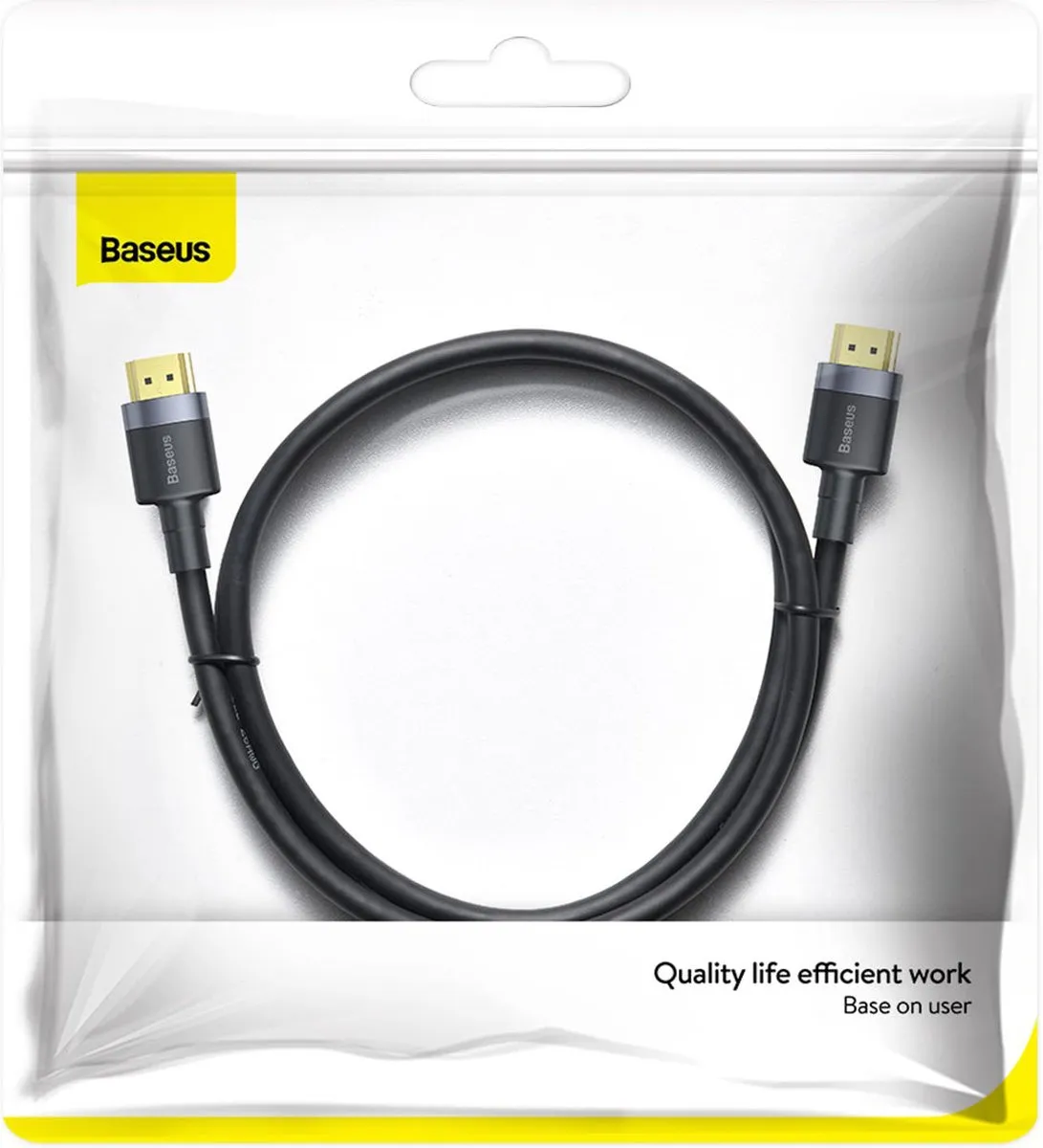 Baseus Cafule HDMI 2.0 Kabel 4K 60Hz - 2m - Zwart