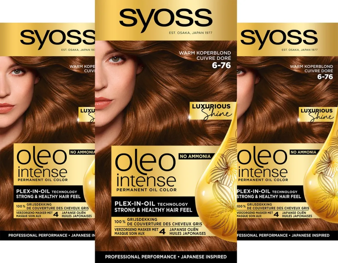 Syoss Oleo Intense Haarverf 6-76 Warm Koperblond