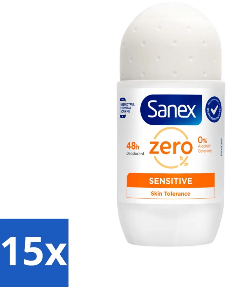 Sanex Deodorant Zero% Sensitive Roller 50ml