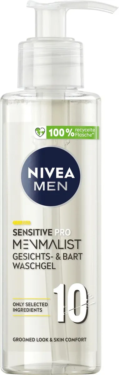 NIVEA MEN Pro Sensitive Gezicht & Baard Wasgel 200ml