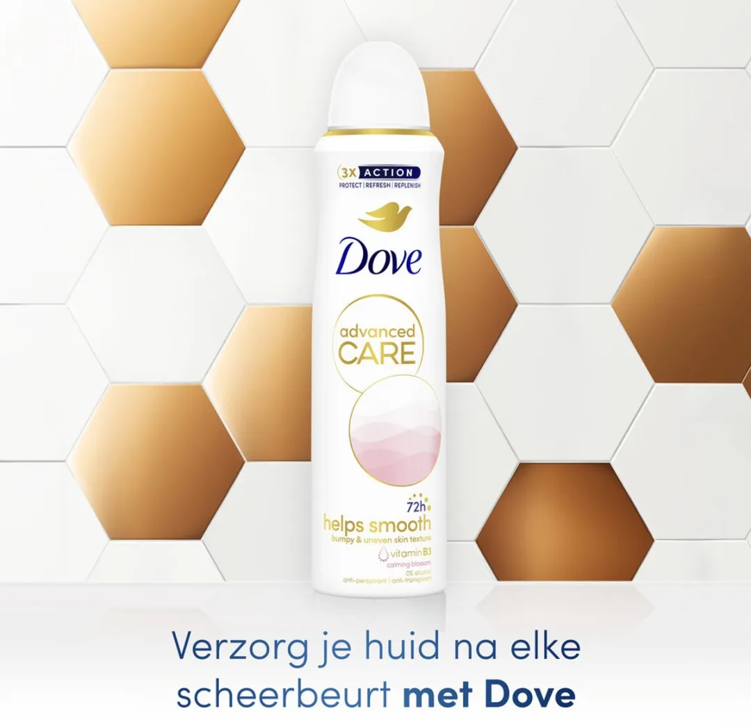 Dove Deodorant Spray - Advanced Care - For Smooth Skin - 150 ml - Bulkverpakking - 5 stuks