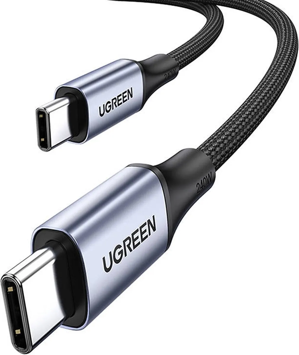 Ugreen US535 USB-C Kabel 240W 5A 1m - Grijs