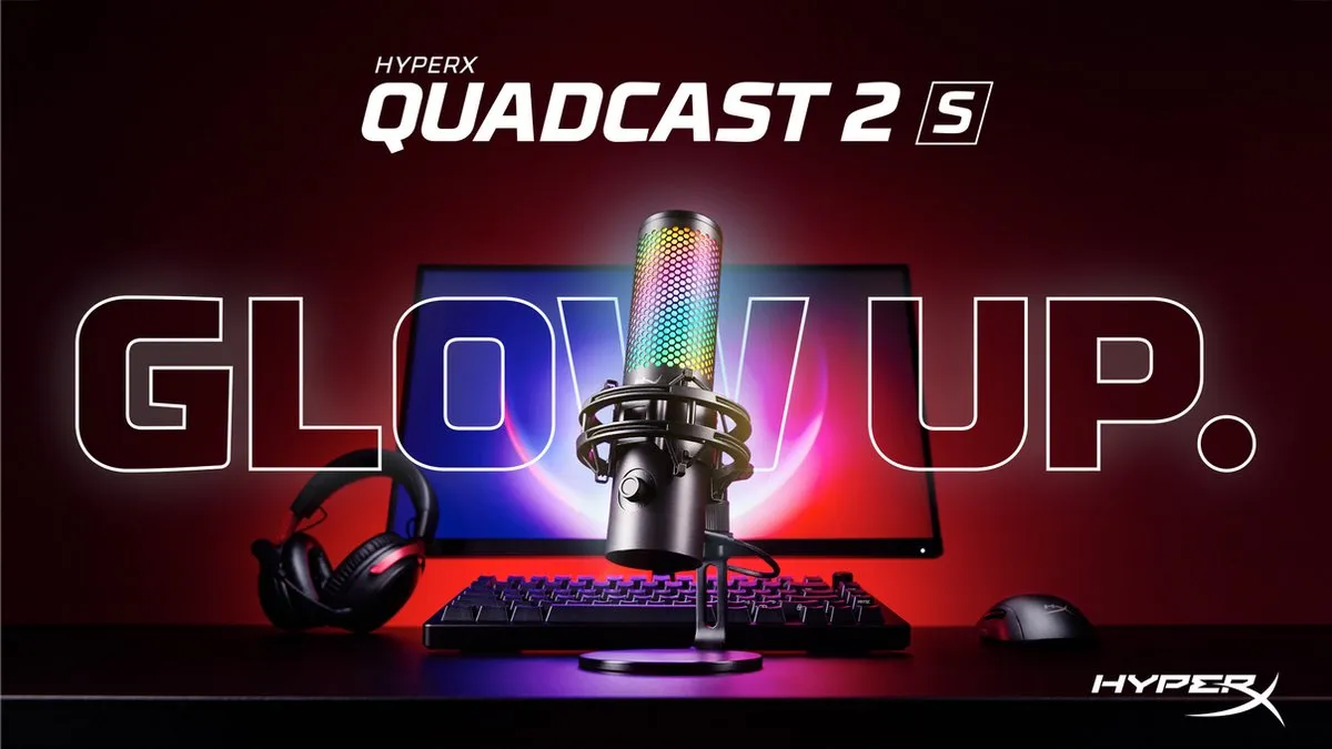 HyperX QuadCast 2S USB Gaming Microfoon 9A273AA - Zwart