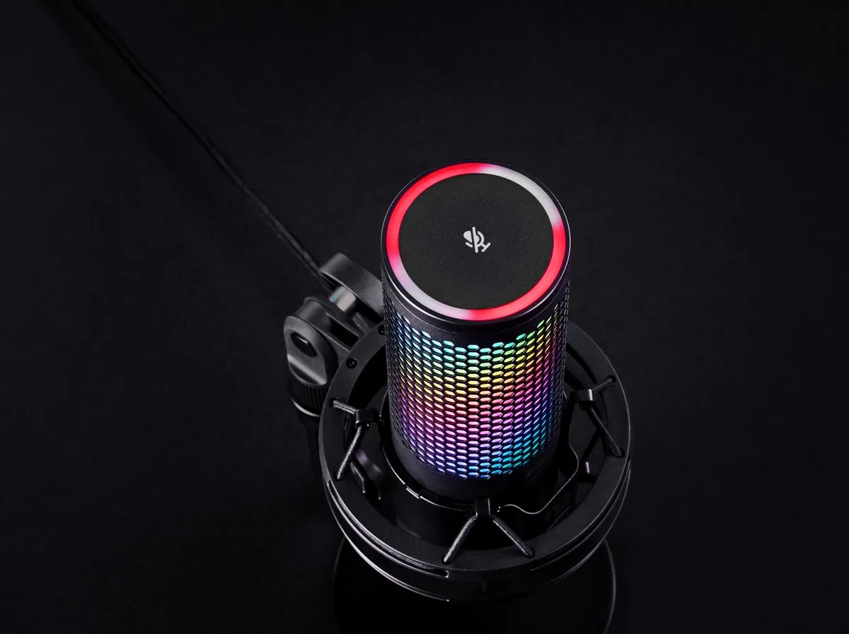 HyperX QuadCast 2S USB Gaming Microfoon 9A273AA - Zwart - afbeelding 6 van 6