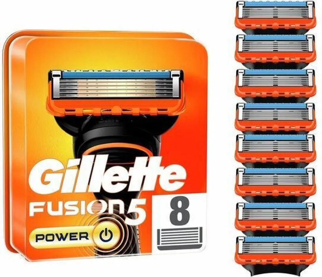 Gillette Fusion 5 Power Scheermesjes - 8 Stuks