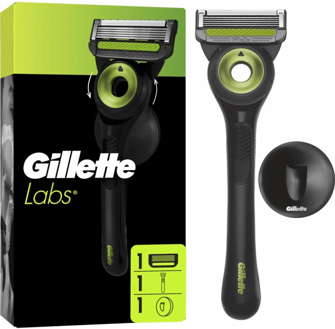 Gillette Labs Scheermes Shaving & Exfoliation - 5 Bladen - Zwart/Groen