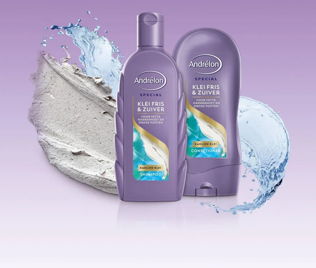 Andrélon Klei Fris & Zuiver Cremespoeling 300ml