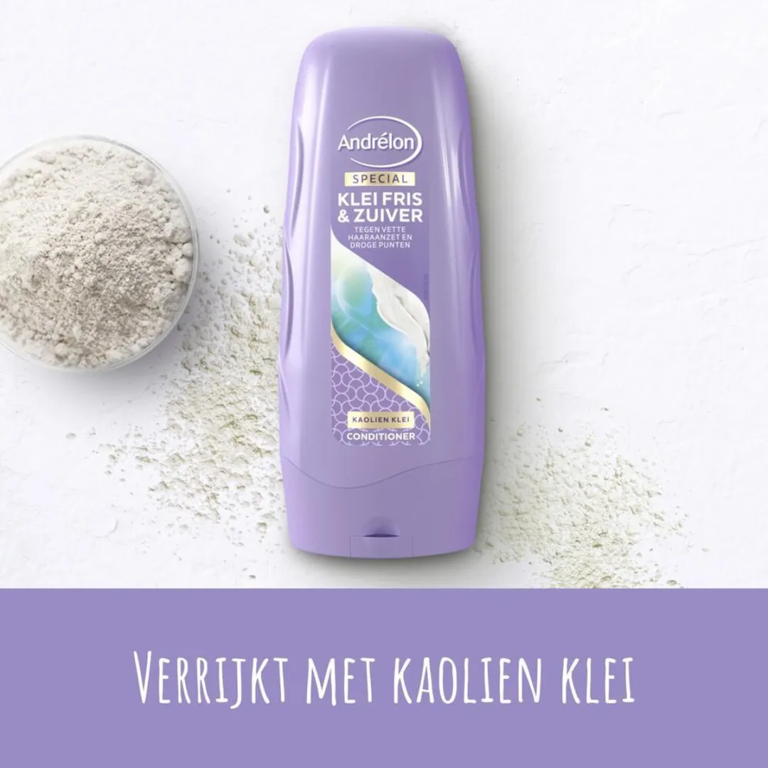 Andrélon Klei Fris & Zuiver Cremespoeling 300ml