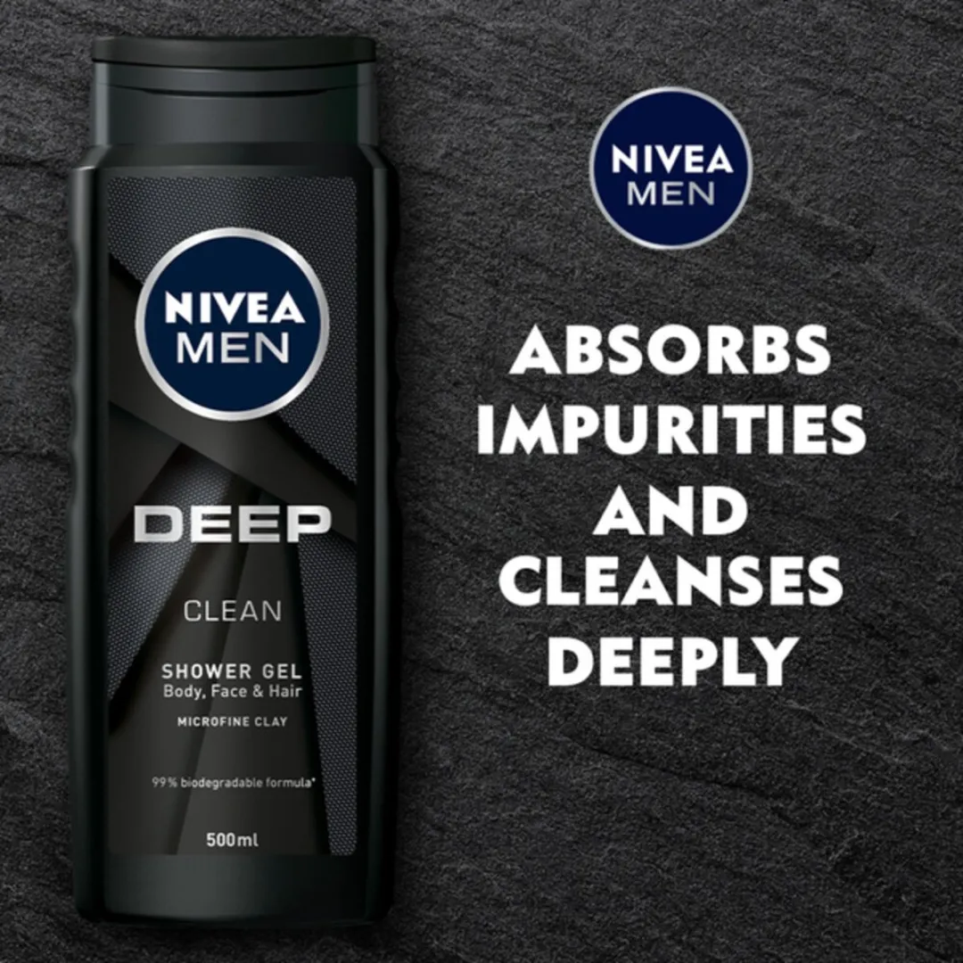 NIVEA MEN Deep Clean Douchegel 6x250ml
